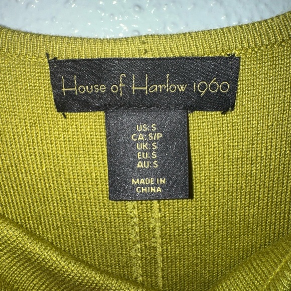 House of Harlow 1960 Olive Green Sleeveless Top Size S - Picture 4 of 4